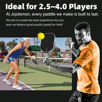 Thumbnail for JOJOLEMON Pickleball Paddles, Raw Carbon Fiber Rackets with 16mm Polymer Honeycomb Core, Hybrid Racquet Designed for Ultimate Spin & Consistency - USAPA Approved