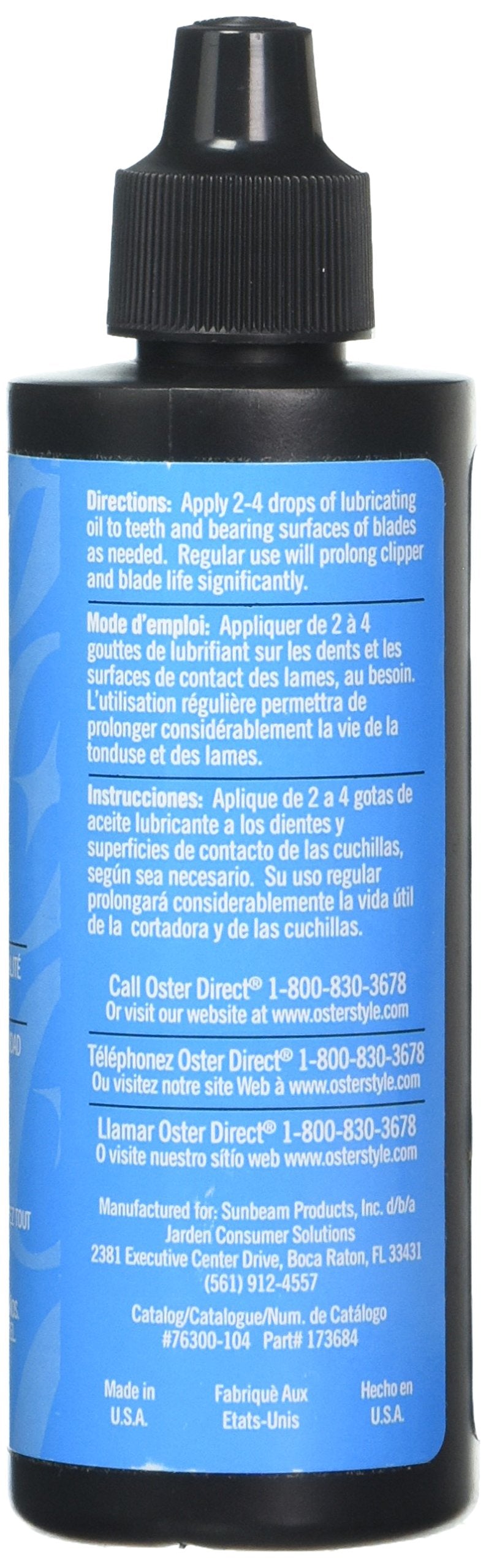 Oster Blade Lube Oil (Pack of 3) CL-76300104