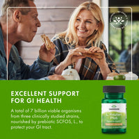 Thumbnail for Swanson L. Reuteri Probiotic Plus w/L. Rhamnosus L. Acidophilus & FOS Prebiotic Digestive Support - Promotes Gut Health w/ 7 Billion CFU per Capsule - (30 Veggie Capsules)