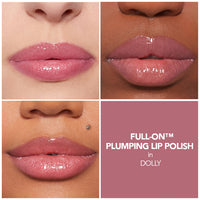 Thumbnail for Buxom Full-On Tinted Lip Plumper Gloss, High-Shine Moisturizing Lip Gloss with Peptides and Vitamin E, Vegan Formula, AB Dolly Mini (True Mauve Shimmer)