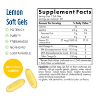Thumbnail for Nordic Naturals ProOmega 2000-D - Fish Oil, 1125 mg EPA, 875 mg DHA, 1000 IU Vitamin D3, Cardiovascular, Neurological, Eye, and Immune Health, Lemon Flavor, 60 Soft Gels