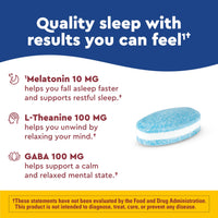 Thumbnail for Nature Made Wellblends Sleep Longer, Melatonin 10mg, L theanine 100 mg, and GABA 100mg, Sleep Supplement, 35 Tri-Layer Tablets