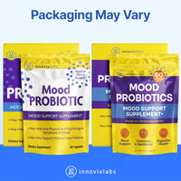Thumbnail for InnovixLabs Mood Probiotic for Women & Men, Clinically Studied Digestive & Mood Support Supplement, Lactobacillus helveticus Rosell-52ND & Bifidobacterium longum Rosell-175, 60 Capsules