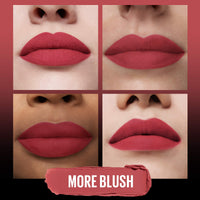 Thumbnail for MAYBELLINE Color Sensational Ultimatte Matte Lipstick, Non-Drying, Intense Color Pigment, More Blush, Rose Pink, 1 Count