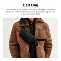 Thumbnail for COACH Belt Bag in Crossgrain Leather, Black