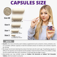 Thumbnail for NuBest Tall 10+ Premium Bone Strength Formula, Enhanced Immunity and Overall Health for Age 10+ with Calcium, Vitamin D3, Vitamin K2, and Multivitamins | 60 Capsules | 1 Month Supply