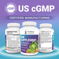 Thumbnail for Dr. Berg DIM Supplement Estrogen Balance - Original Estrogen Supplement for Women with Diindolylmethane for Menstrual Symptoms & Menopause Relief & Black Pepper for Enhanced Absorption - 60 Capsules