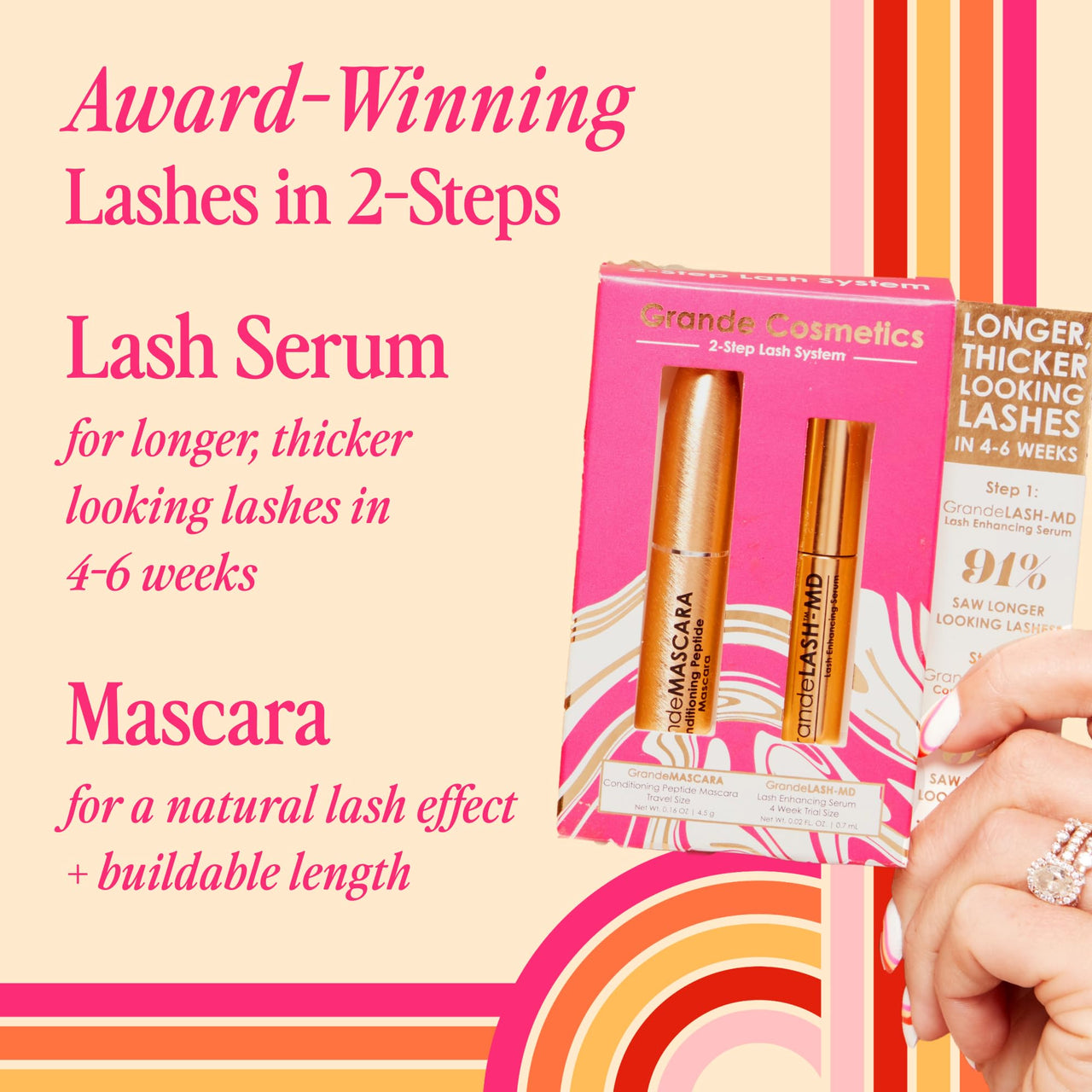 Grande Cosmetics 2 Step Lash System Gift Set