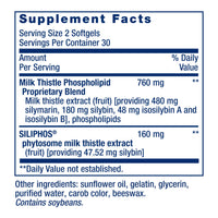 Thumbnail for Life Extension Advanced Milk Thistle, silymarin, silybin, phospholipids, Promotes Healthy Liver Function, Gluten-Free, Non-GMO, 60 softgels