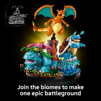 Thumbnail for LEGO Pokémon Venusaur, Charizard and Blastoise - Building Set for Adults, Ages 18+ - Collectible Pokémon Figures - Gift Idea for Men & Women - 72153