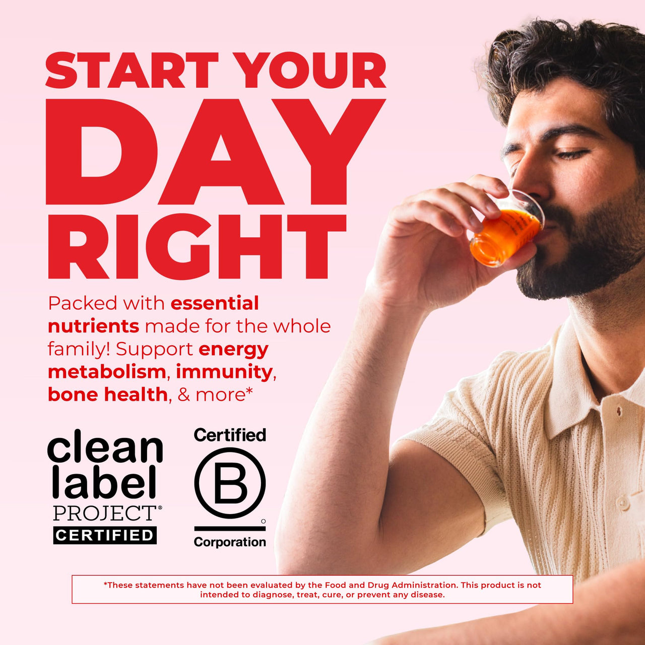 MARYRUTH'S Multivitamin for Women, Men & Kids | Liquid Morning Multivitamin | Vitamin A C D E B6 B12 Biotin Zinc | Beauty | Vegan | Non-GMO | Gluten Free | 15 Servings