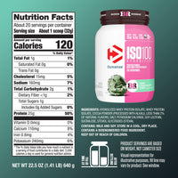 Thumbnail for Dymatize ISO100 Protein Powder, 100% Whey Isolate, Mint Chocolate Chip