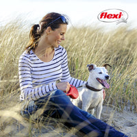 Thumbnail for FLEXI New Classic Tape Retractable Dog Leash for Medium Dogs Upto 55 lbs. – 16 ft., Pink | Tangle Free Pet Walking Leash with One-Handed Brake, Pause, Lock | German Quality Product