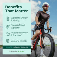 Thumbnail for Multivitamin for Men with Methylated Vitamins and Chelated Minerals for Energy, Focus and Immune Health – Premium Daily Mens Multivitamins & Multiminerals – 60 Capsules