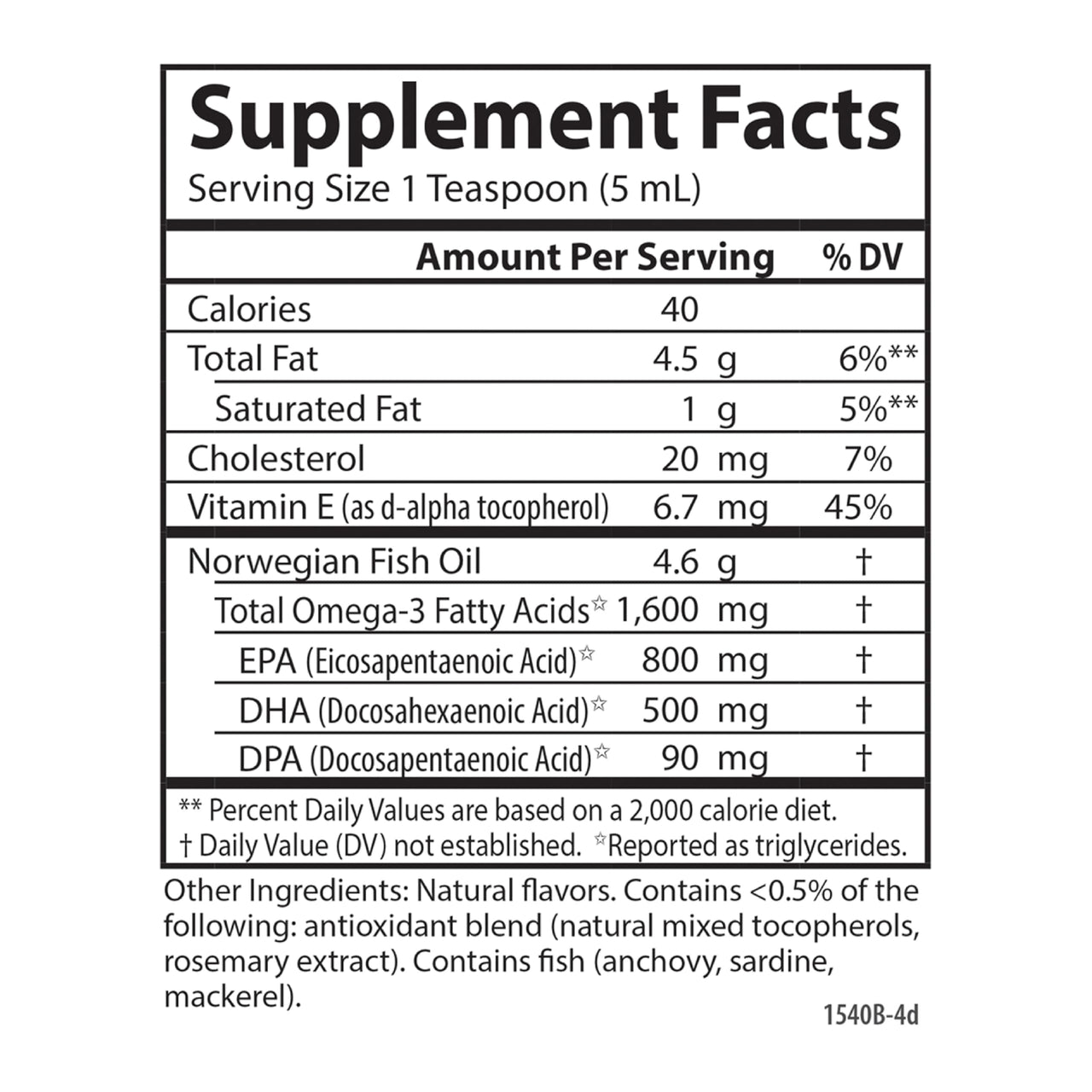 Carlson - The Very Finest Fish Oil, 1600 mg Omega-3s, Liquid Fish Oil Supplement, Norwegian Fish Oil, Wild-Caught, Sustainably Sourced Fish Oil Liquid, Lemon, 200ml, 6.7 Fl Oz