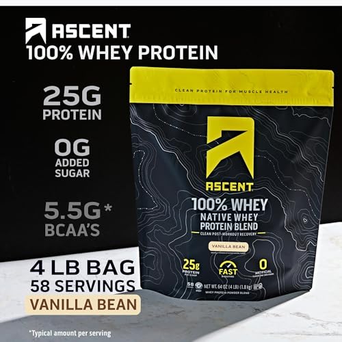 Image 2 of Ascent 100% Whey Native Whey Protein Blend 4 lb