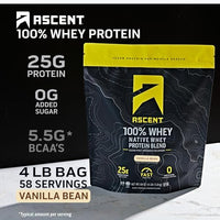 Thumbnail for Image 2 of Ascent 100% Whey Native Whey Protein Blend 4 lb