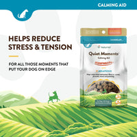 Thumbnail for NaturVet Scoopables Quiet Moments Dog Calming Aid for Dogs - Promotes Calm with Stressful Events Like Storms, Fireworks, Travel, Separation Anxiety - Hickory Smoked Bacon Flavored | 11oz Bag