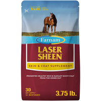 Thumbnail for Farnam Laser Sheen Skin & Coat Supplement for Horses, Promotes Healthy Skin & Radiant Coat from The Inside Out, 3.75 Pounds 30 Day Supply