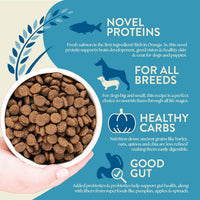 Thumbnail for Earthborn Holistics Unrefined Smoked Salmon with Ancient Grains & Superfoods Dry Dog Food, 4-lb Bag