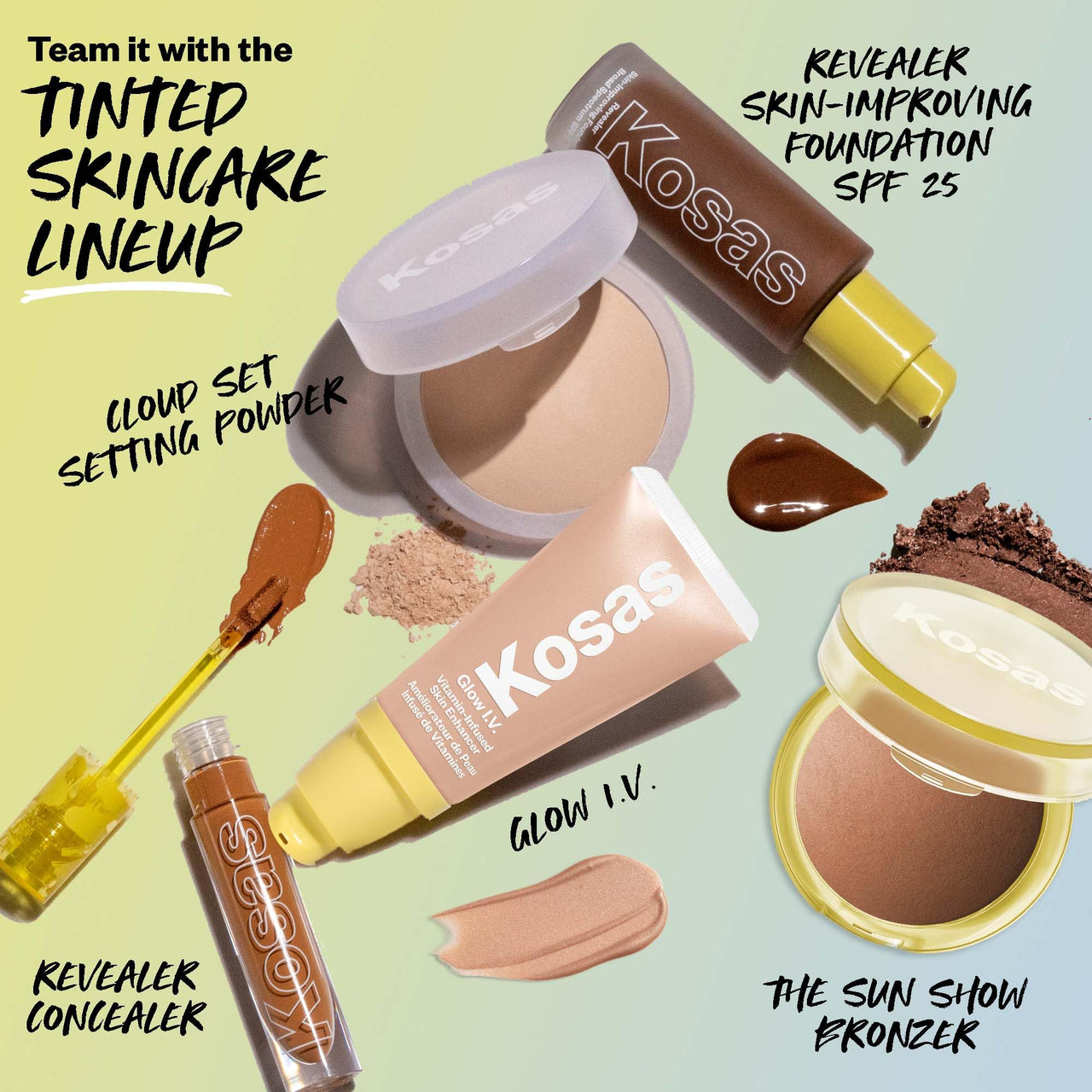 Kosas Sun Show Glowy Warmth Baked Bronzer - Contouring Powder for Cheekbones, Nose & Jawline - Enriched with Concentrated Fatty Acids - Talc-Free, Vegan & Hypoallergenic - Paradise