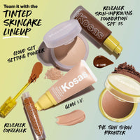 Thumbnail for Kosas Sun Show Glowy Warmth Baked Bronzer - Contouring Powder for Cheekbones, Nose & Jawline - Enriched with Concentrated Fatty Acids - Talc-Free, Vegan & Hypoallergenic - Paradise