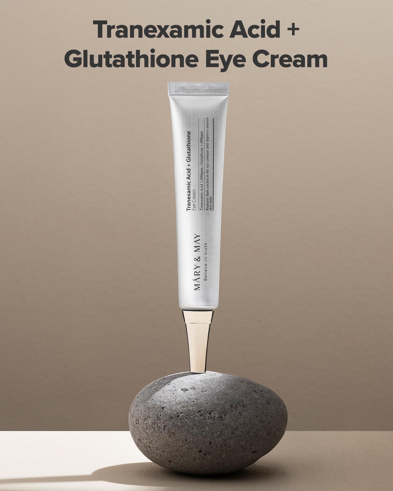 Mary&May Glutathione Eye Cream Special Set - Powerful Antioxidant, Reduces Dark Circles in the Eye, Improve Uneven Skin Tone with Vitamin C, 1.01 oz.+ Mini 0.4oz 2 Pack