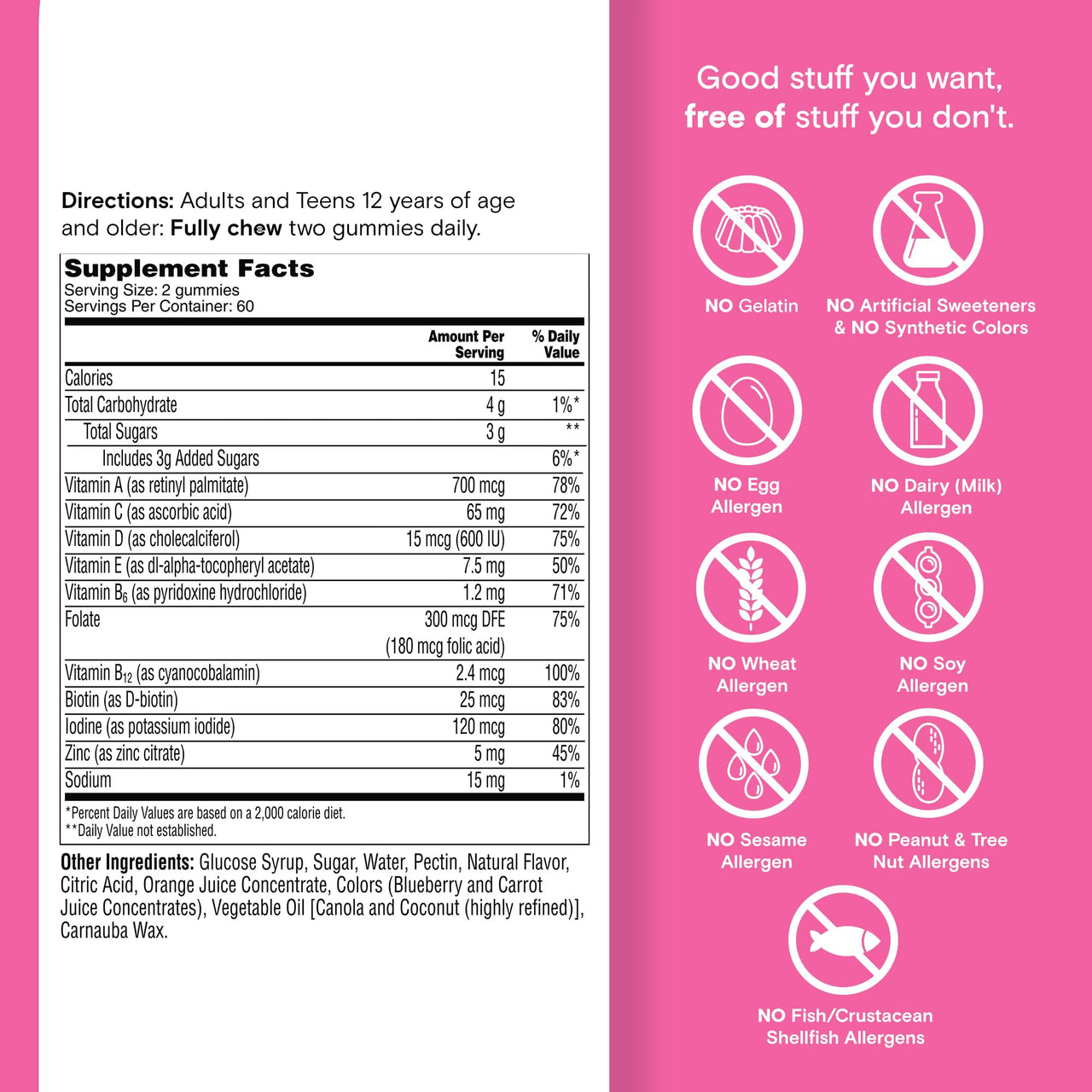 One A Day Teen Girl’s Daily Essentials Multivitamin Gummies, Teen Girl Multivitamins with Biotin, Vitamin B12 and B6, Vitamin C, Raspberry Natural Flavor, 120 Gummies