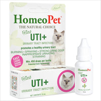Thumbnail for HomeoPet Feline UTI+, Safe and Natural Urinary Tract Supplement for Cats, Feline Urinary Tract Support, 15 Milliliters