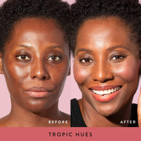 Thumbnail for LAURA GELLER NEW YORK Baked Blush-n-Brighten Marbleized Blush for Cheeks - Tropic Hues - Satin Finish - Buildable Color