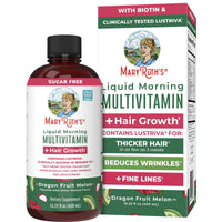 Thumbnail for MaryRuth's Liquid Multivitamin + Hair Growth | Biotin 10000mcg | Lustriva Hair Growth Supplement | Clinically Tested in Women for Thicker Hair & Facial Wrinkle | Skin Care | Ages 18+ | 15.22 Fl Oz