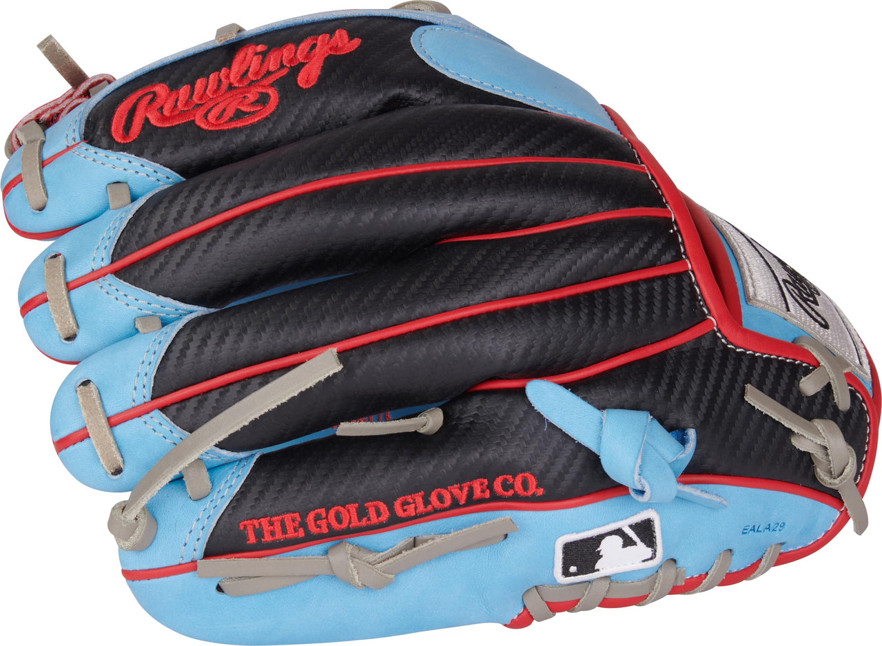 Rawlings | Heart of The Hide Series Baseball Glove | 11.5' | RHT | Hypershell - Pro I Web | Columbia Blue