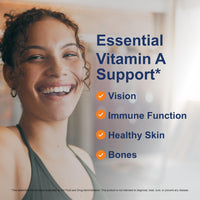 Thumbnail for Carlson - Vitamin A, 25000 IU (7500 mcg RAE), Immune Support, Vision Health, Antioxidant, Vitamin A Supplements, 250 Softgels