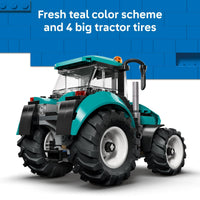 Thumbnail for LEGO City Tractor Building Toy for Kids - Pretend Play Farm Vehicle for Boys & Girls, Ages 7+ - Tractor Toy W/Farmer Minifigure - Gift Idea for Birthdays - 60498