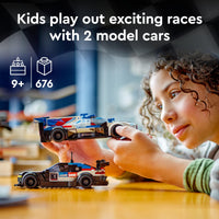 Thumbnail for LEGO Speed Champions BMW M4 GT3 & BMW M Hybrid V8 Race Cars, BMW Toy for Kids with 2 Buildable Models and 2 Driver Minifigures, Car Toy Birthday Gift Idea for Boys and Girls Ages 9 and Up, 76922