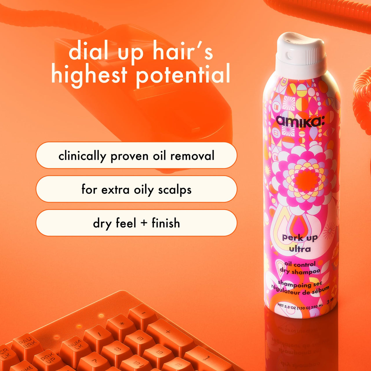amika Perk Up Ultra Oil Control Dry Shampoo, 1.8oz