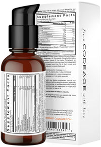 Thumbnail for Codeage Liposomal Curcumin Phytosome Liquid Supplement, Turmeric Curcumin Vegan Liquid Drops, Plant-Based Curcuma Longa Dropper, Curcumina, Sunflower Phospholipid, Sugar-Free, Citrus Flavor, 2 fl oz