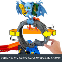 Thumbnail for Hot Wheels City Toy Car Track Set, Bat Loop Attack with Adjustable Loop & Launcher, 1:64 Scale Vehicle, Connects to Other Sets