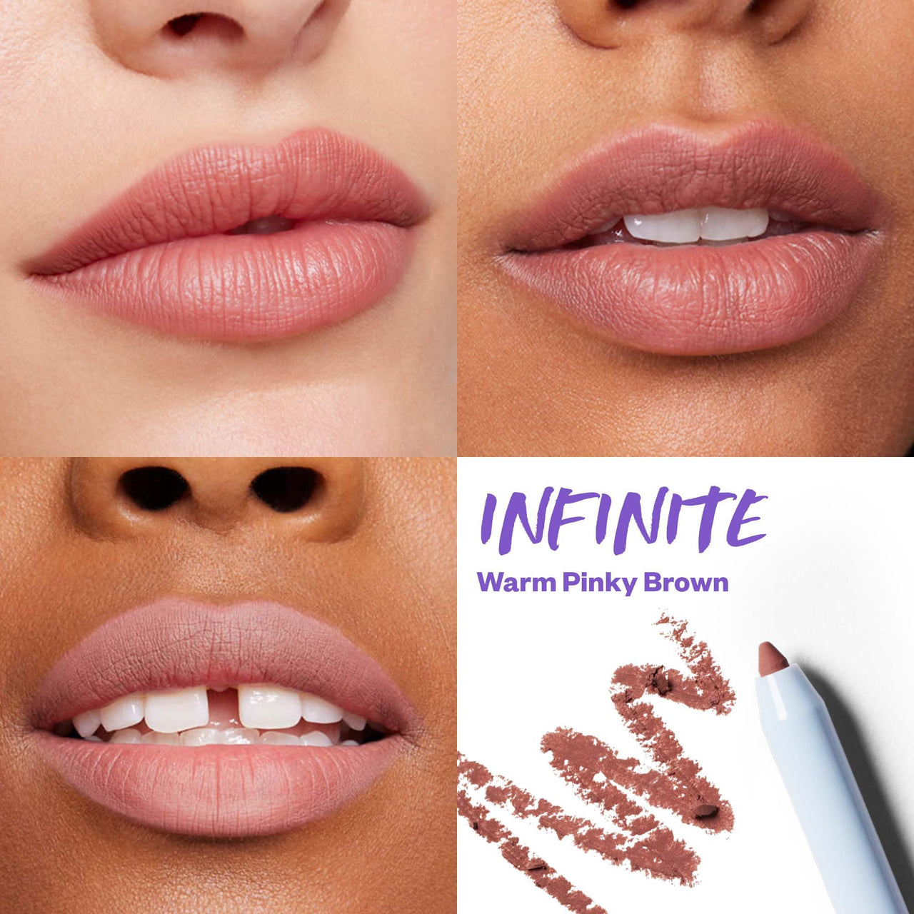 Kosas Hotliner Retractable Lip Liner Pencil with Built-In Brush & Sharpener - Easy Contouring, Hydrating, Long-Lasting- Pigmented Creamy Texture for Plumping Lips - Hyaluronic Acid & Konjac - Infinite