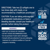 Thumbnail for Life Extension Mega EPA/DHA, Omega-3 Fatty acids, Heart & Brain Health, Non-GMO, Gluten-Free, 120 softgels