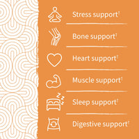 Thumbnail for Garden of Life Magnesium Citrate Supplement Gummies with Prebiotics & Probiotics for Stress, Sleep & Recovery - Vegan, Gluten Free, Kosher, Non-GMO, No Added Sugars, Peach Flavor, 60 Count