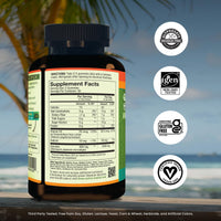 Thumbnail for Nutrex Hawaii Pure Hawaiian Spirulina Gummies – Sugar-Free, Vegan Superfood Plus Vitamin D3, Farm Grown in Kona, Non-GMO, 60 Count