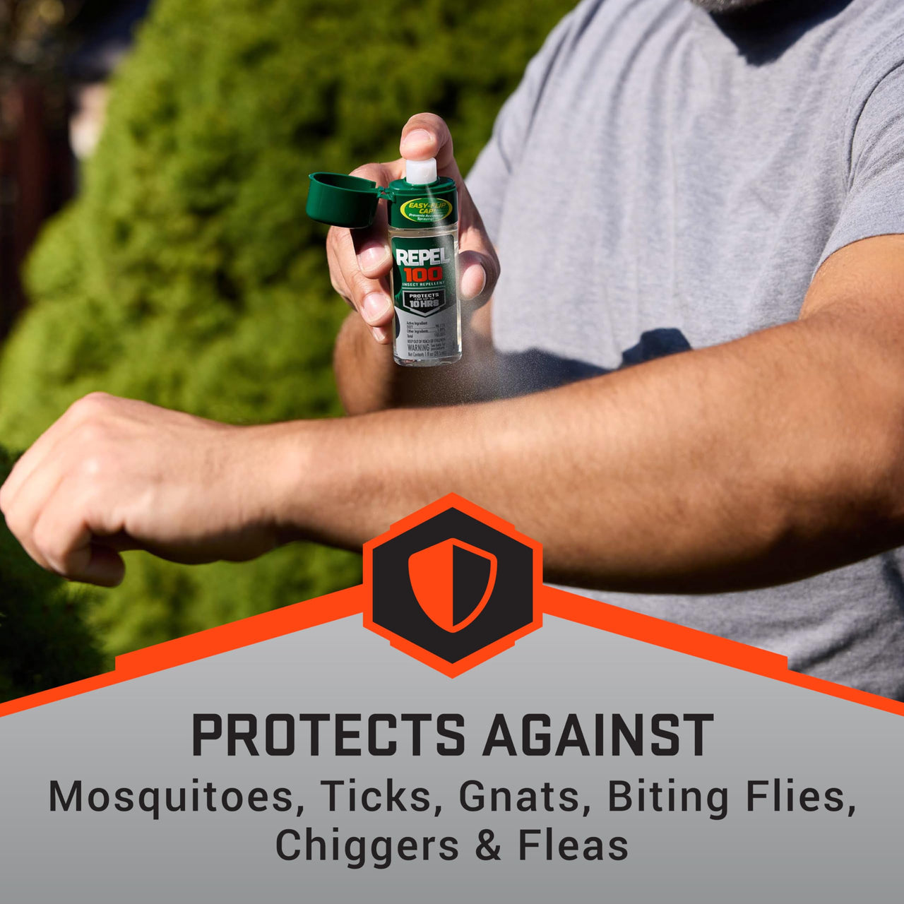 Repel 100 Insect Repellent, Repels Mosquitos, Ticks and Gnats, For Severe Conditions, Protects For Up To 10 Hours, 98% DEET (Pump Spray) 1 fl Ounce