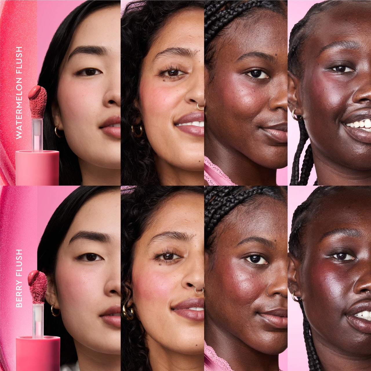 Glow Recipe Niacinamide Dewy Flush Tinted Liquid Blush Serum - Glowy Blush for Cheeks to Smooth, Hydrate & Brighten - Liquid Korean Makeup with Buildable, Warm Berry Plum Tint - Berry Flush (0.4 oz)