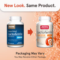 Thumbnail for Jarrow Formulas Lactoferrin Supplements 250 mg - Immune-Supporting Glycoprotein for Healthy Immune System Support & Iron Absorption - Freeze Dried, Gluten Free, Non-GMO - 60 Capsules (Servings)