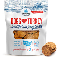 Thumbnail for Farmland Traditions Filler Free Dogs Love Turkey & Sweet Potato Premium Jerky Treats for Dogs, 1 lb. Bag
