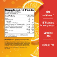 Thumbnail for Emergen-C Chewable Vitamin C 1000mg, With B Vitamins And Antioxidants Tablet (40 Count, Orange Blast Flavor), Dietary Supplement
