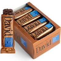 Thumbnail for David Bronze High Protein Bars - Cookie Dough Caramel Chocolate Crunch Flavor - 0g of Sugar, Low Carb, Gluten Free - 20g of Protein, 150 Calories - On-The-Go Snack, Pack of 12