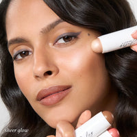 Thumbnail for Julep Skip The Brush Cream to Powder Highlighter Stick- Sheer Glow - Blendable and Buildable Color - 2-in-1 Makeup Stick