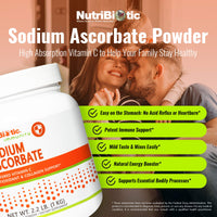 Thumbnail for NutriBiotic - Sodium Ascorbate Buffered Vitamin C Powder, 2.2 Lb | Vegan, Non-Acidic & Easier on Digestion Than Ascorbic Acid | Essential Immune Support & Antioxidant Supplement | Gluten & GMO Free